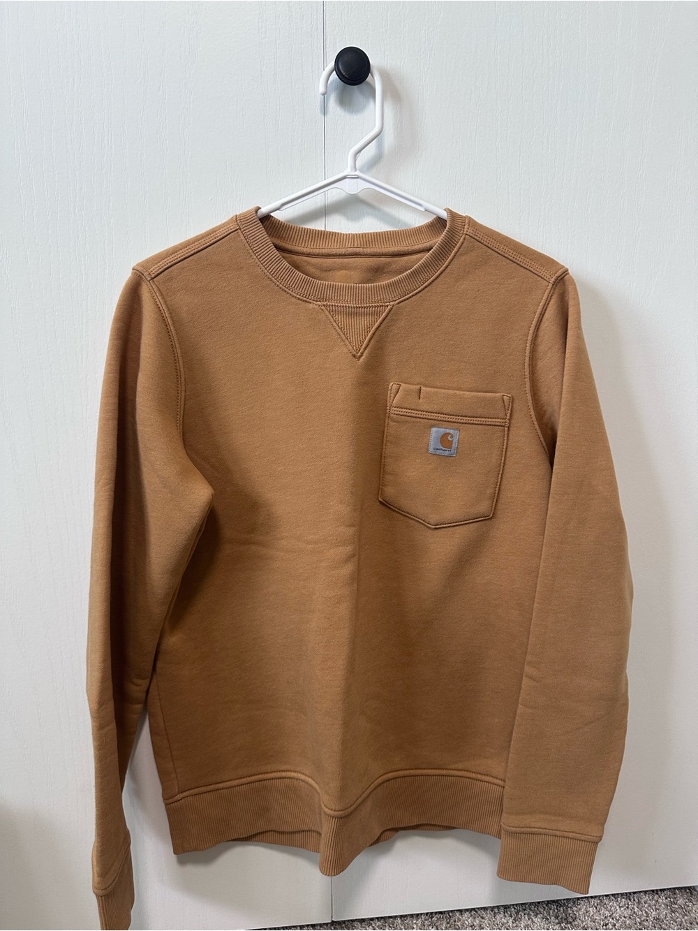 Carhartt Dark Mustard Yellow Pocket Crewneck Sweatshirt